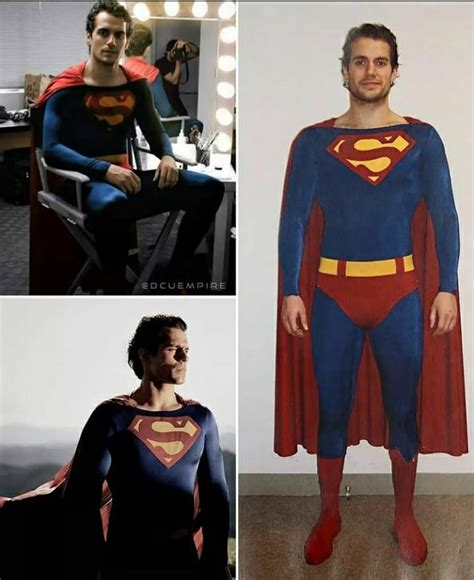 henry cavill superman suit test